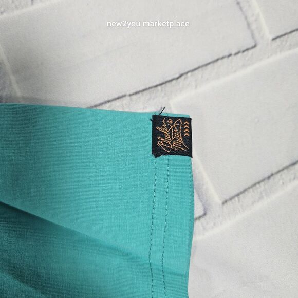 New bleecker & Mercer Mens Short Sleeve BLUE GREEN T Shirt SIZE LARGE - Picture 6 of 9